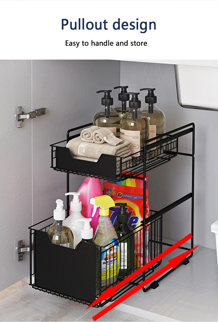 Dual Tier Multifunctional Kitchen Organizer